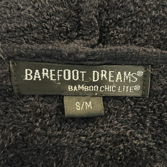 Barefoot Dreams Navy Cozy Bamboo Chic Lite Long Sleeve Open Cardigan Sweater M - Picture 6 of 7